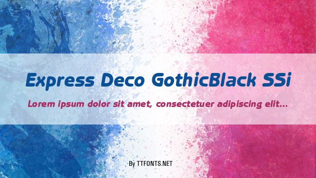 Express Deco GothicBlack SSi example