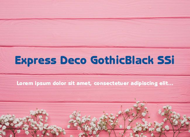 Express Deco GothicBlack SSi example