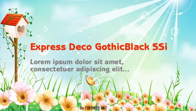 Express Deco GothicBlack SSi example