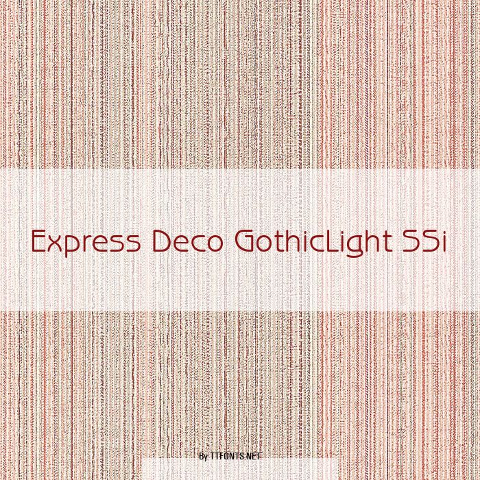 Express Deco GothicLight SSi example