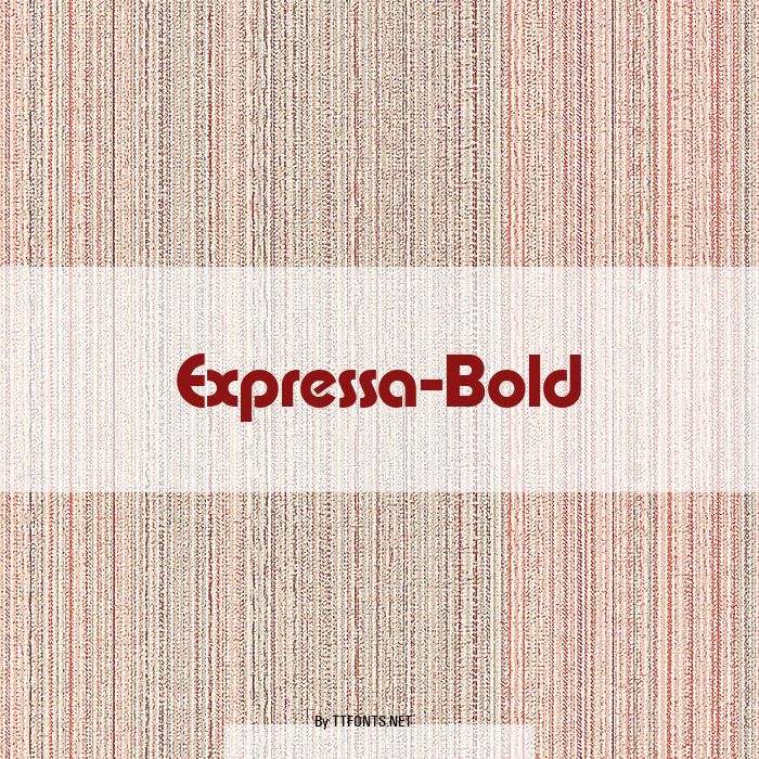 Expressa-Bold example