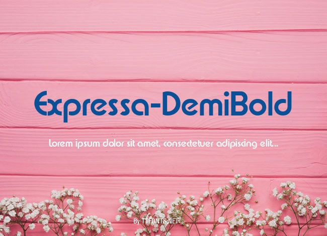 Expressa-DemiBold example