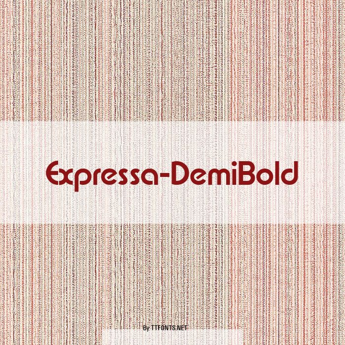 Expressa-DemiBold example