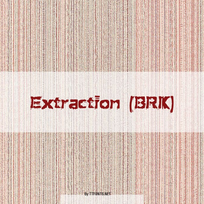 Extraction (BRK) example