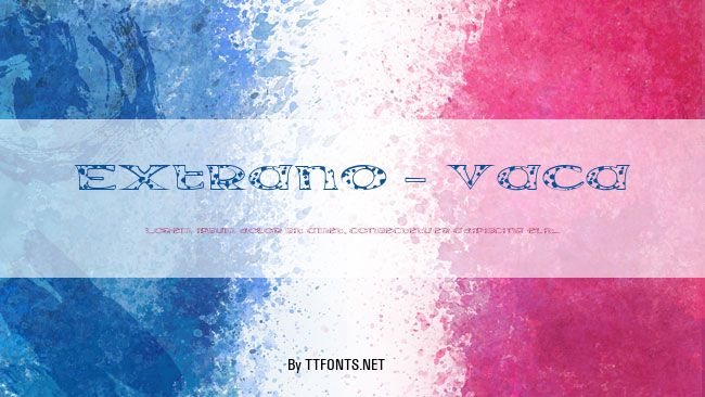 Extrano - Vaca example
