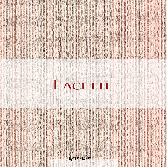 Facette example