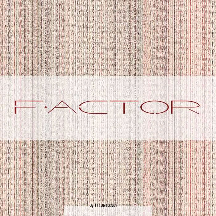 Factor example