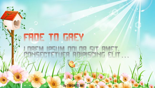 Fade to grey example