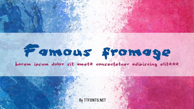 Famous fromage example