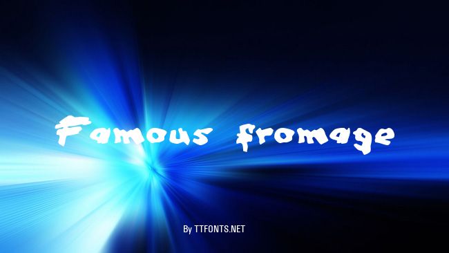 Famous fromage example