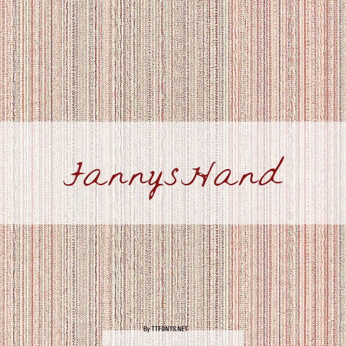 FannysHand example