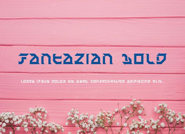 Fantazian Bold example