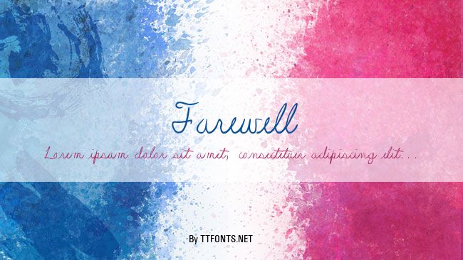 Farewell example