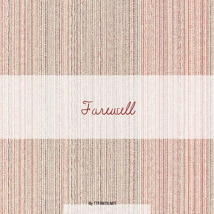 Farewell example