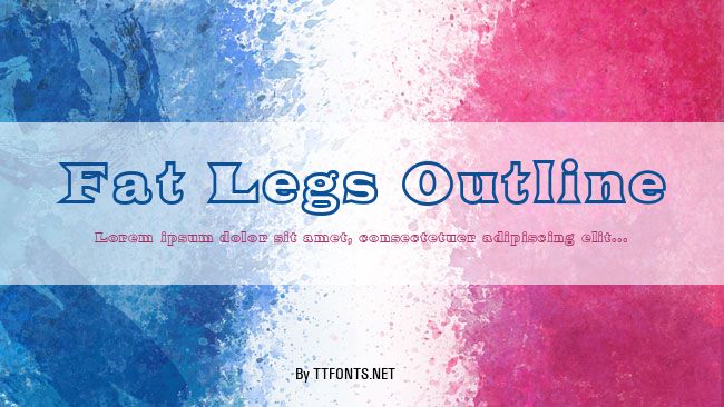 Fat Legs Outline example