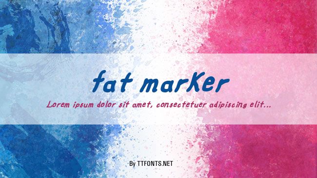 fat marker example