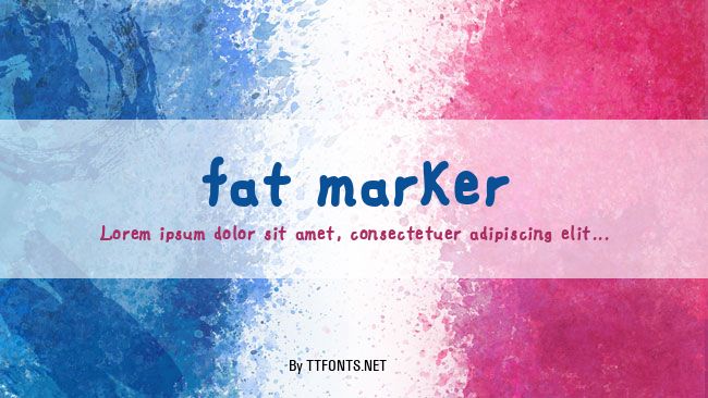 fat marker example