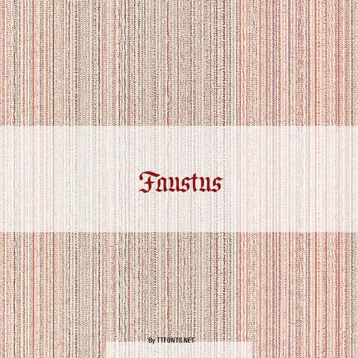 Faustus example