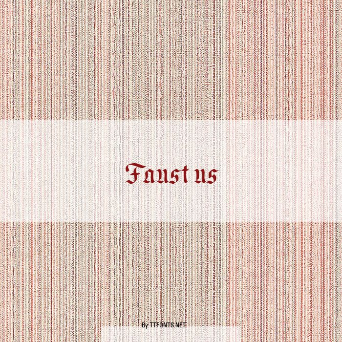 Faustus example