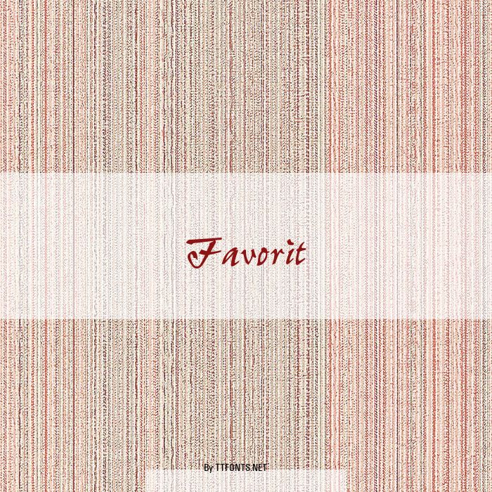 Favorit example