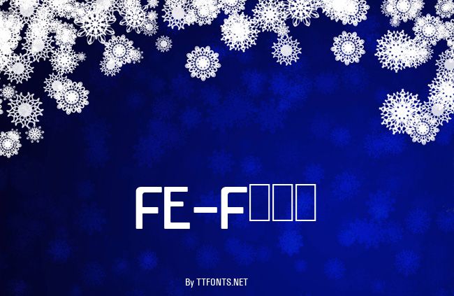 FE-Font example