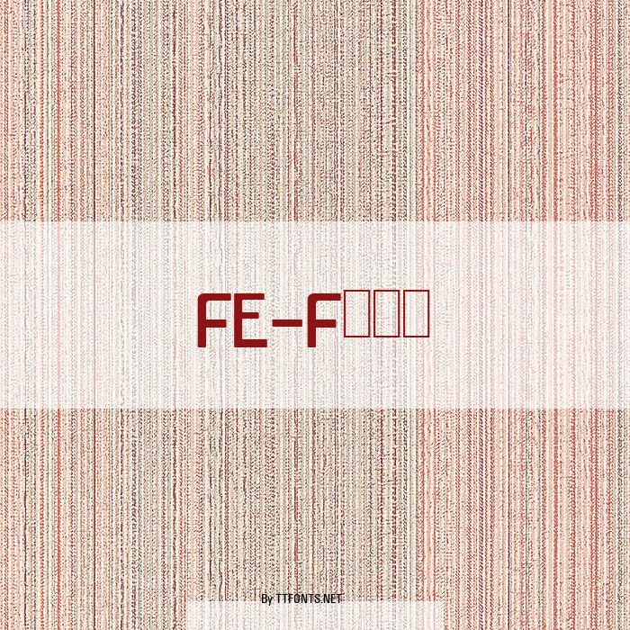 FE-Font example