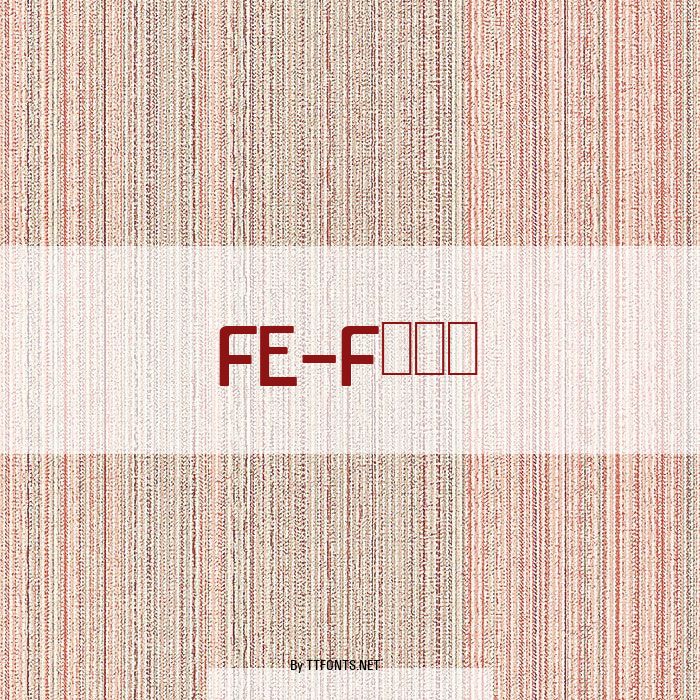 FE-Font example