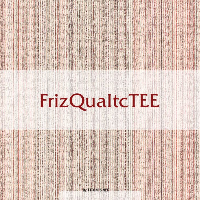 FrizQuaItcTEE example