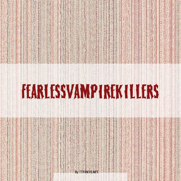 FearlessVampireKillers example