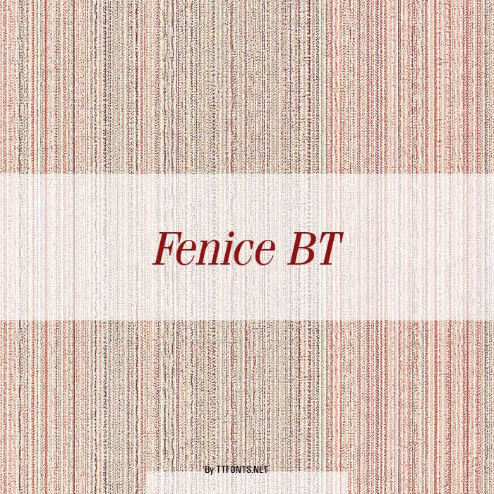 Fenice BT example