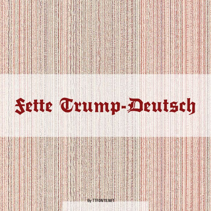 Fette Trump-Deutsch example