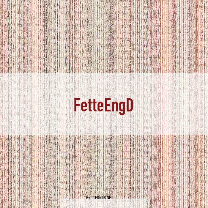 FetteEngD example