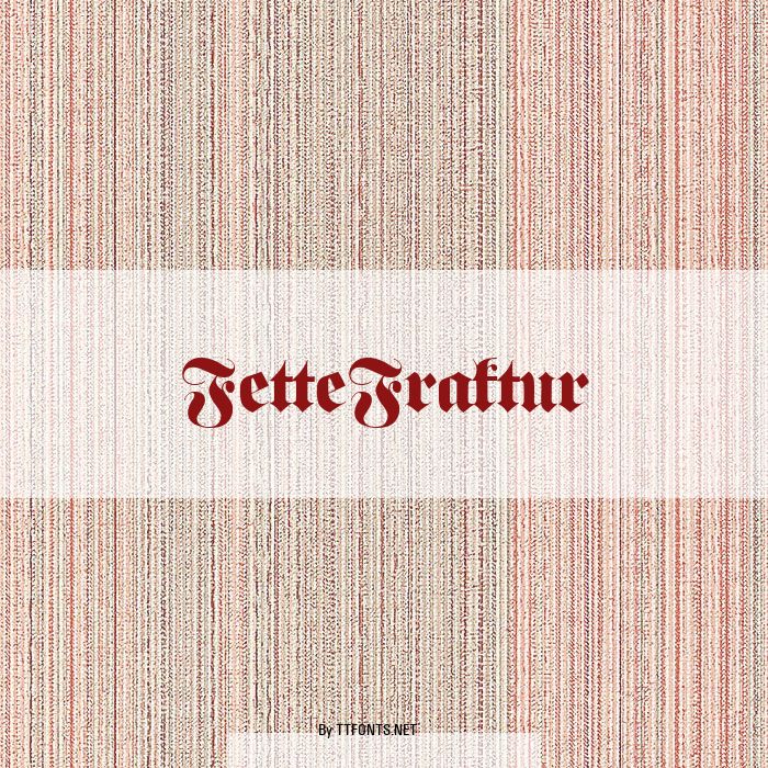 FetteFraktur example
