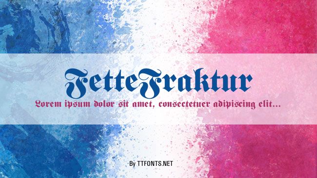 FetteFraktur example