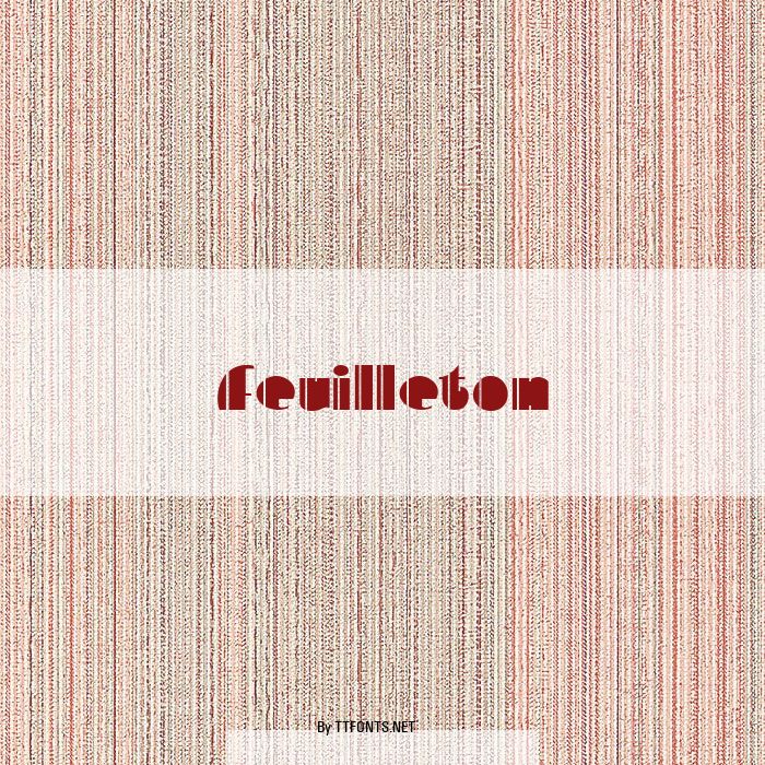 Feuilleton example