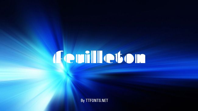 Feuilleton example