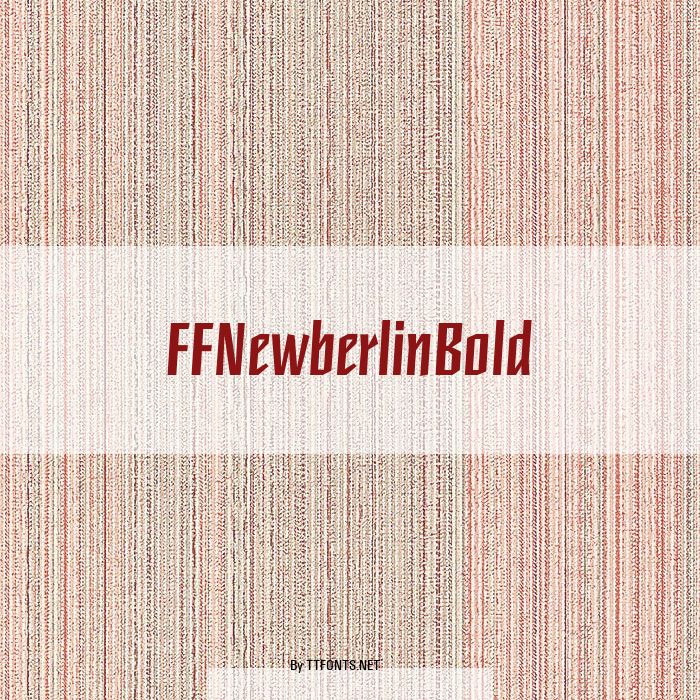 FFNewberlinBold example