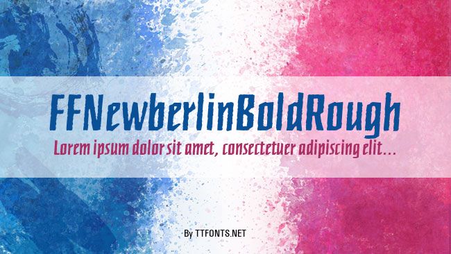 FFNewberlinBoldRough example