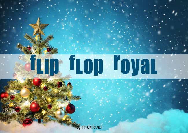 Flip Flop Royal example