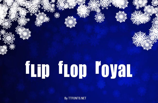 Flip Flop Royal example
