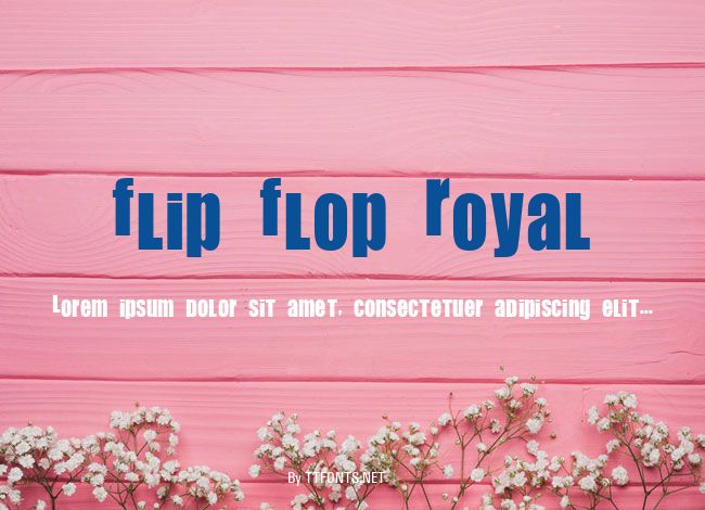 Flip Flop Royal example