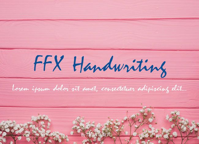 FFX Handwriting example