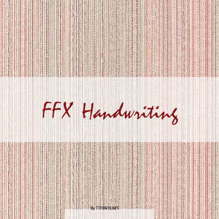 FFX Handwriting example