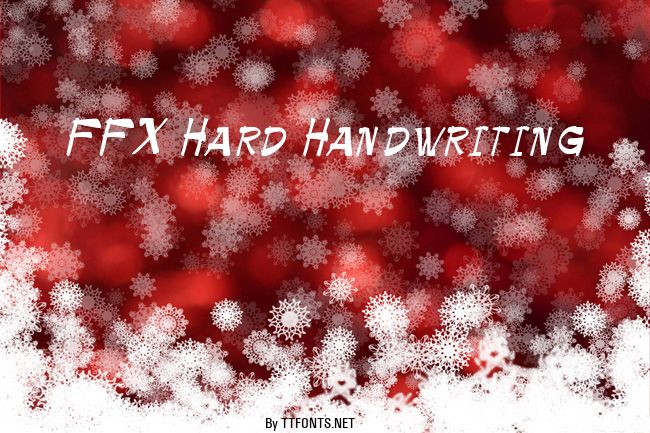 FFX Hard Handwriting example