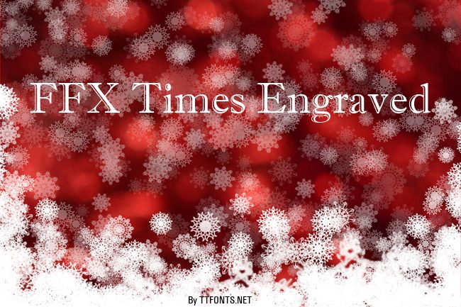 FFX Times Engraved example