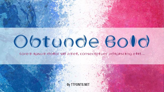 Obtunde Bold example