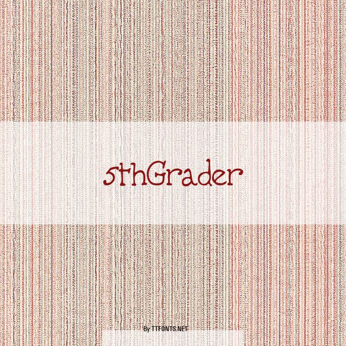 5thGrader example
