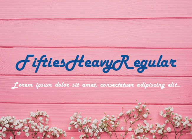 FiftiesHeavyRegular example