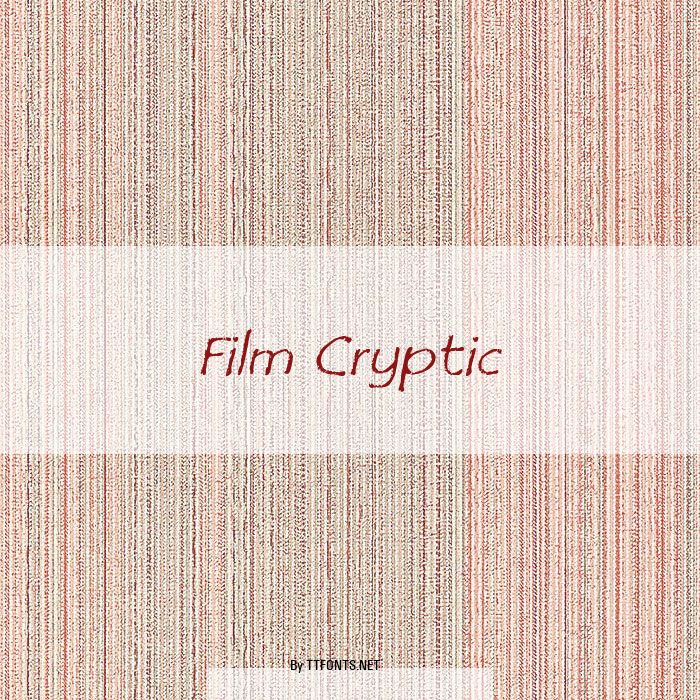 Film Cryptic example
