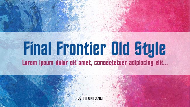 Final Frontier Old Style example